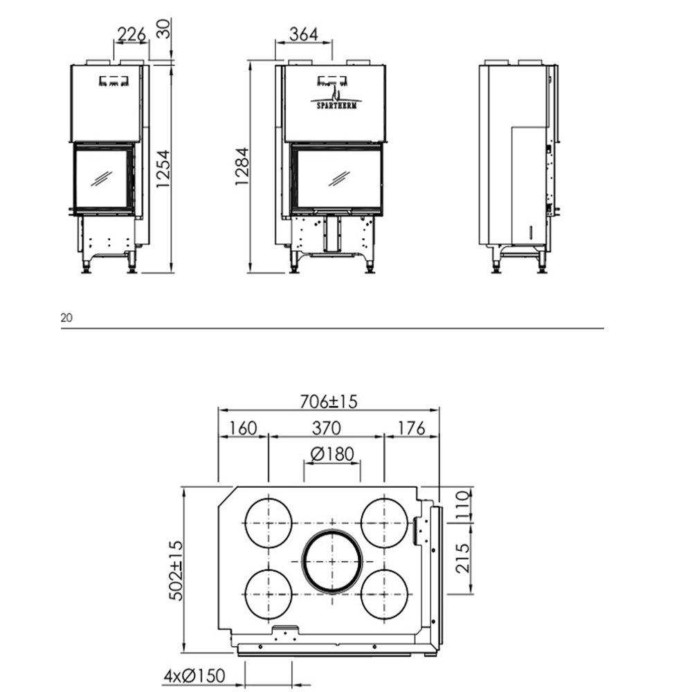 Spartherm Linear Corner 59x39x44  (liftdeur)-line_image spartherm-linear-corner-59x39x44-liftdeur-line_image