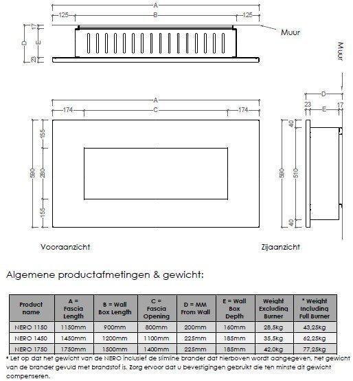 Icon Fires Nero Wall Frame 1450-line_image icon-fires-nero-wall-frame-1450-line_image