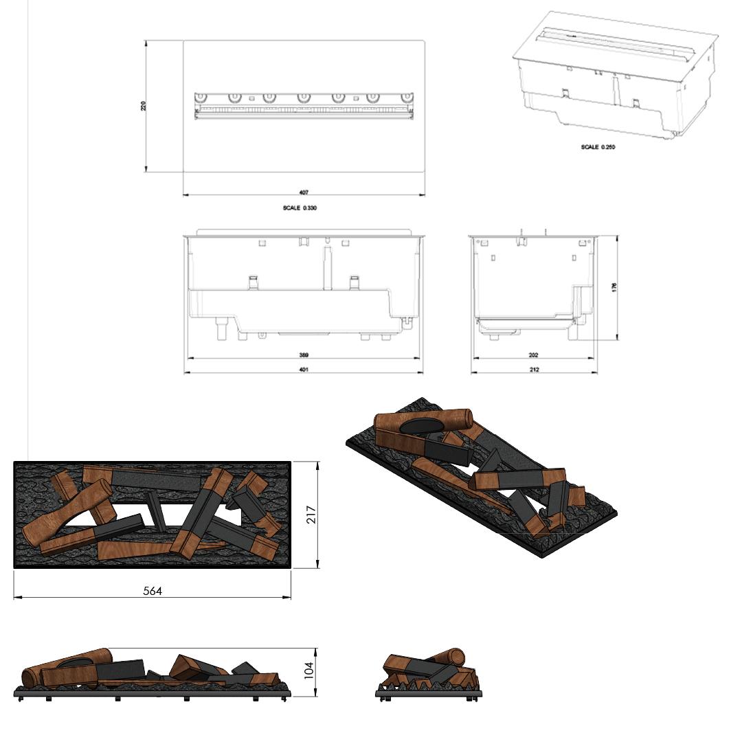 Dimplex Opti-myst Cassette 600 LED elektrische haard (excl. houtset)-line_image dimplex-opti-myst-cassette-600-led-elektrische-haard-excl-houtset-line_image