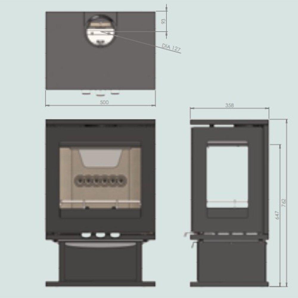 Charlton & Jenrick Purevision LPV5 houtkachel op voetstuk-line_image charlton-jenrick-purevision-lpv5-houtkachel-op-voetstuk-line_image