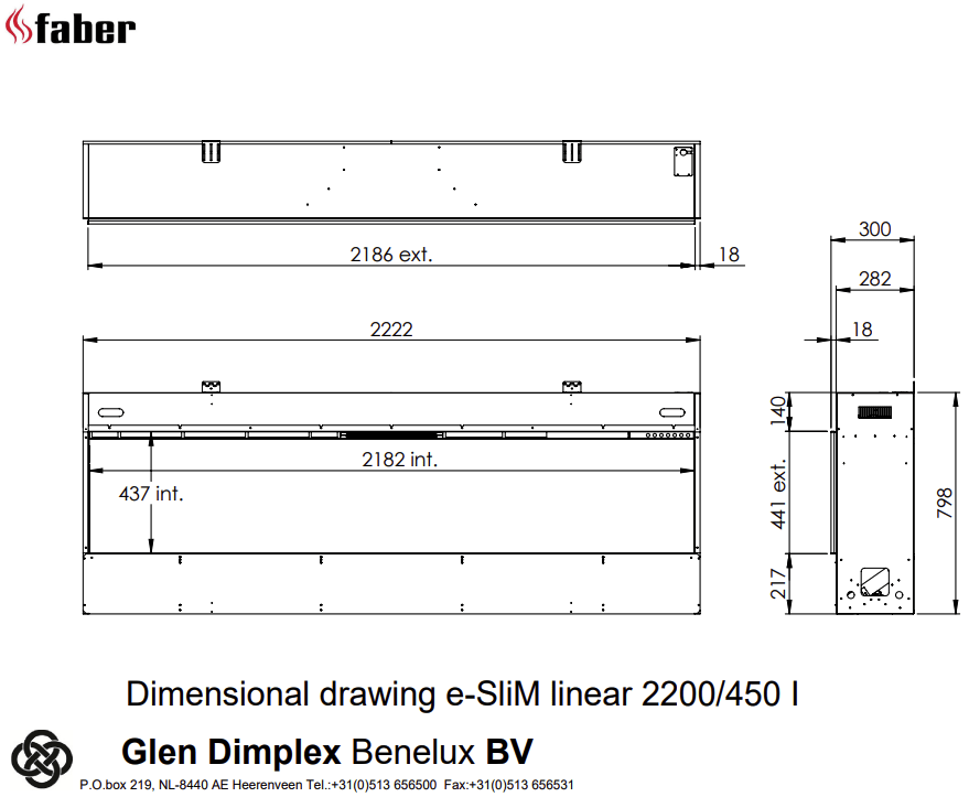 Faber e-Slim Linear 2200/450 l-line_image faber-e-slim-linear-2200-450-l-line_image